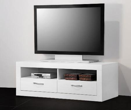 8011 - TV-Teil / Fernseh-Tisch / Lowboard, in mehreren Farben verfügbar, weiß