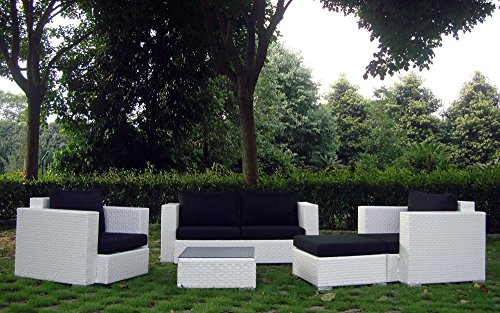 Baidani Gartenmöbel-Sets 10c00042.00002 Designer Rattan Lounge-Garnitur Calypso, 1 2-er-Sofa, 2 Sessel, 1 Hocker, 1 Couch-Tisch mit Glasplatte, braun Baidani Gartenmöbel-Sets 10c00042.00002 Designer Rattan Lounge-Garnitur Calypso, 1 2-er-Sofa, 2 Sessel, 1 Hocker, 1 Couch-Tisch mit Glasplatte, braun
