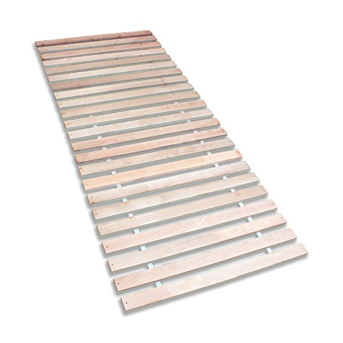Betten-ABC Premium Rollrost, Stabiles Erlenholz, mit 23 Leisten und Befestigungsschrauben - Grösse 90x200 cm