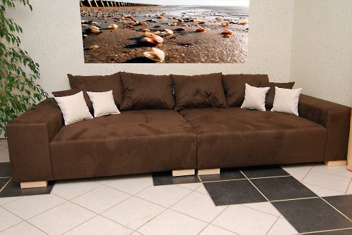 Big Sofa - Made in Germany - Bezug Noble Lux - Freie Farbwahl ohne Aufpreis aus ca. 70 Farben - Nahezu jedes Sondermaß möglich! Sprechen Sie uns an. Info unter 05226-9845045 oder info@highlight-polstermoebel.de