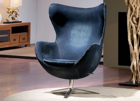 Moderne Designer-Sessel : Modell EGG JEAN 82x112x80