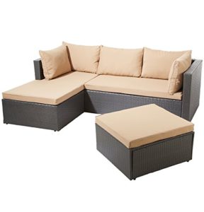 Polyrattan Sitzgruppe Gartenmöbel Gartenset Lounge versch. Kissenfarben