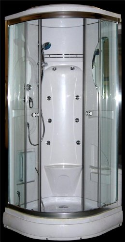 Sascom SAS-150 Duschkabine für Eck-Duschen, 900 x 900 mm