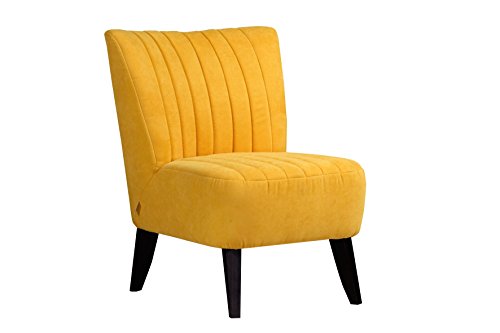 Sessel Design AVA 60iger Jahre gelb Füße Holz Polstersessel Einzelsessel Sessel Design AVA 60iger Jahre gelb Füße Holz Polstersessel Einzelsessel