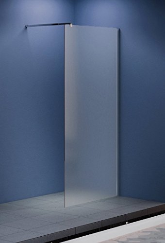 10 mm Duschtrennwand Duschwand Trennwand Duschabtrennung Walk-In Düsseldorf - Milchglas, Frost 100 x 200 cm