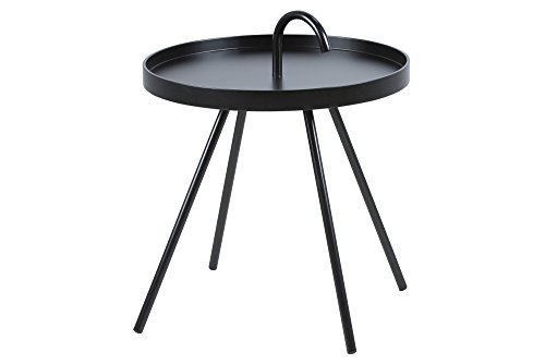 AC Design Furniture 57624 Beistelltisch Joan / Durchmesser 51 cm H:62,5 cm, schwarz
