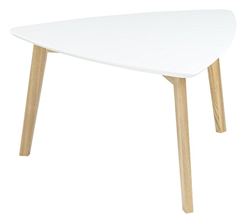 AC Design Furniture 60353 Couchtisch Mette, Tischplatte aus Holz, lackiert weiß