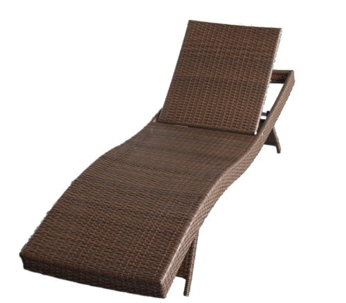 Ambientehome Polyrattan Liege Gartenliege Mexico bicolor, braun, ca. 210 cm Ambientehome Polyrattan Liege Gartenliege Mexico bicolor, braun, ca. 210 cm