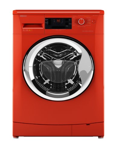 Beko WMB 71443 PTENC Waschmaschine Frontlader / A+++ / 171 kWh/Jahr / 1400 UpM / 7 kg / Orange / Großes Display / Pet Hair Removal