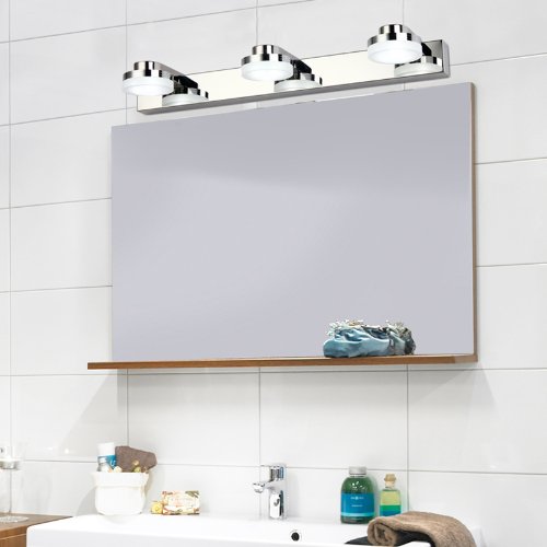 Dailyart® 9w Wandmontage Acryl & Edelstahl LED Licht im Bad (Kühles weißes)