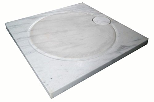 Design Duschwanne aus Naturstein, Duschtasse, Marmor, 90*90cm, weiß