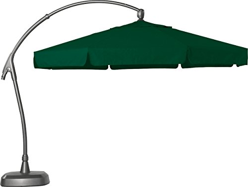 Hartman Ampelschirm 350 cm Scope dunkelgrün Sonnenschirm Sonnenschutz Alu Textil Parasol