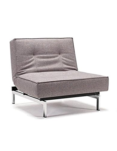Innovation - Splitback Sessel - weiß - Kunstleder - Ulme dunkel, konisch - Per Weiss - Design - Sessel