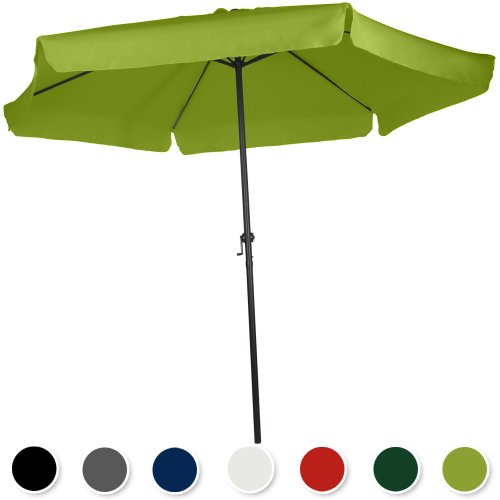 Miadomodo Ampelschirm Sonnenschirm mit Krempe Sonnenschutz mit Farb- und Größenwahl