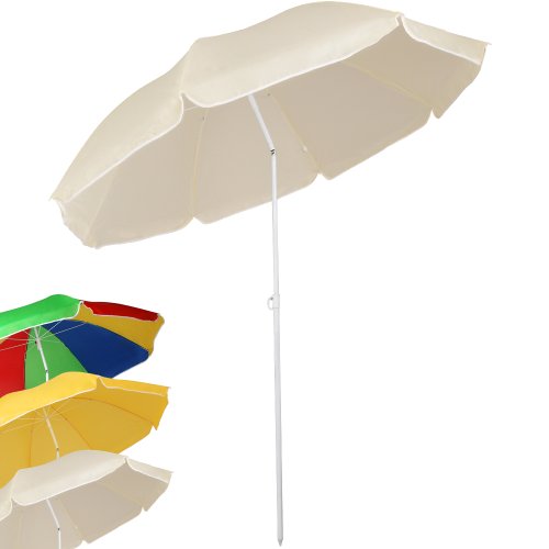 Miadomodo Wasserabweisender Sonnenschirm Strandschirm Sonnenschutz Schirm mit Knickgelenk höhenverstellbar mit Größen- und Farbwahl