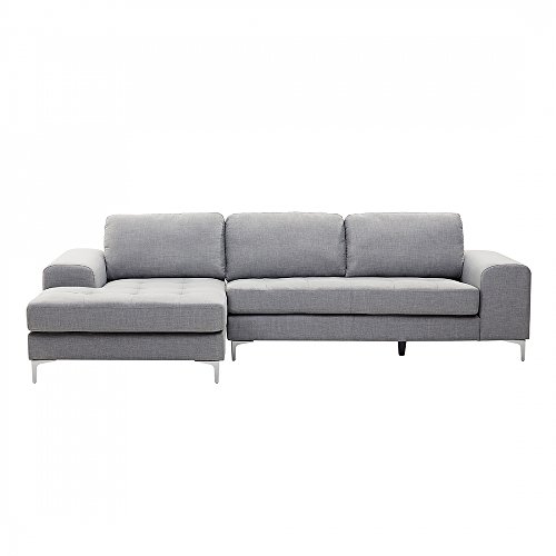Sofa Hellgrau - Couch - Ecksofa - Sofalandschaft - Sofagarnitur - Stoffsofa - KIRUNA
