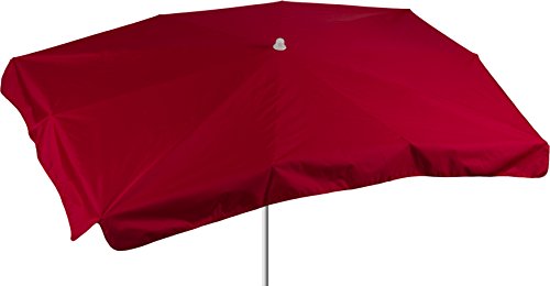 beo Sonnenschirme wasserabweisender, rechteckig, 130 x 200 cm, rot