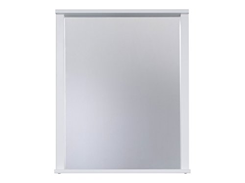 trendteam FLO40101 Badspiegel mit Ablage Weiß Melamin, BxHxT 63x78x12 cm