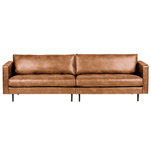 3 Sitzer Sofa RODEO CLASSIC Echtleder Leder Lounge Couch Ledersofa cognac
