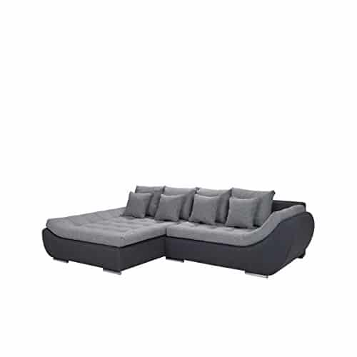 Elegante Polsterecke Mono, Design Ecksofa, Eckcouch mit Bettkasten und Schlaffunktion, Schlafsofa, L-Form Moderne Couch Couchgarnitur