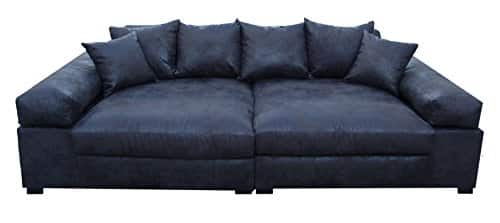 Big Sofa Couch Garnitur SCHWARZ XXL Megasofa Riesensofa Wohnlandschaft Ultrasofa