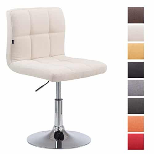CLP Design Lounge-Stuhl PALMA V2 mit Stoff-Bezug, max. Belastbarkeit 135 kg, gepolstert, Sitz drehbar und höhenverstellbar