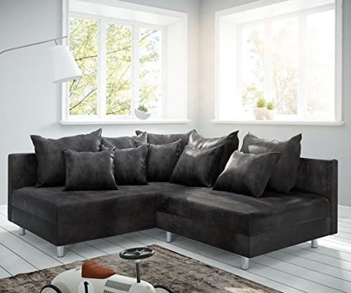 Couch Clovis modular - Ecksofa, Sofa, Wohnlandschaft & Modulsofa (Anthrazit, Ecksofa Links)