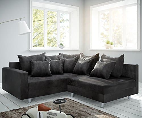Couch Clovis modular - Ecksofa, Sofa, Wohnlandschaft & Modulsofa (Anthrazit, Ecksofa Links mit Armlehne)