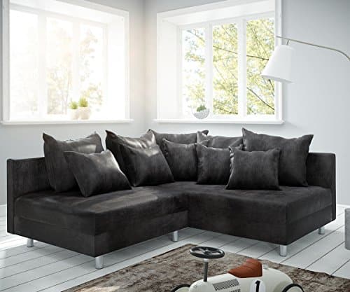 Couch Clovis modular - Ecksofa, Sofa, Wohnlandschaft & Modulsofa (Anthrazit, Ecksofa Rechts)