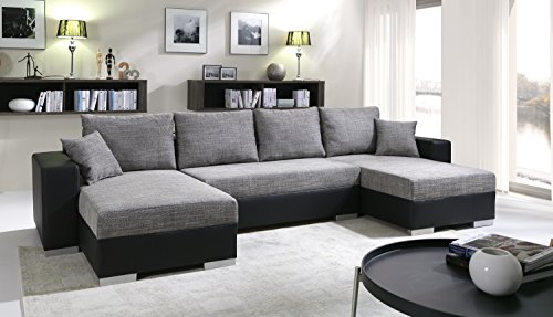 Sofa Couchgarnitur Couch Sofagarnitur TIGER 6 U Polstergarnitur Polsterecke Wohnlandschaft mit Schlaffunktion