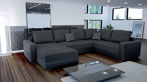 Sofa Couchgarnitur Couch Sofagarnitur STY 3 U Polstergarnitur Polsterecke Wohnlandschaft mit Schlaffunktion