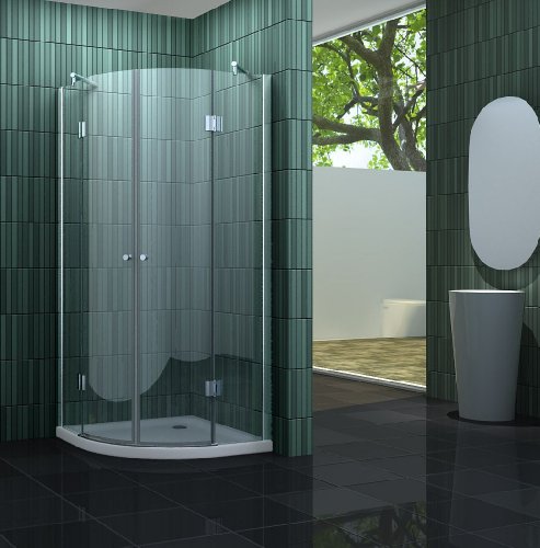 Duschkabine CLARABO 90 x 90 x 180 cm (Viertelkreis) ohne Duschtasse